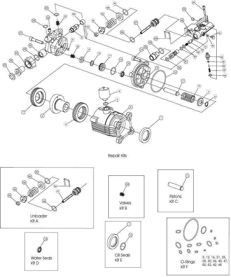 308653098 pump rebuild repair parts 